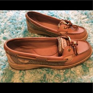 **LIKE NEW Gold Sperry Topsider Shoes